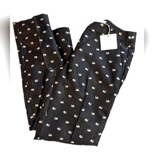 RSVP By‎ Talbot's Black White Swan Print Dress Pants Women's Size 2 NWT